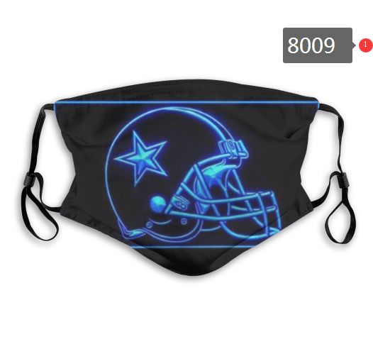 NFL 2020 Dallas Cowboys #17 Dust mask with filter->nfl dust mask->Sports Accessory